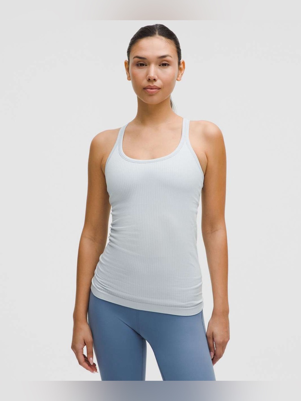 Lululemon Ebb To Street Tank Top *Light Support B/C Cup
Starch Blue Sz 10 W1AX1S - Picture 3 of 15